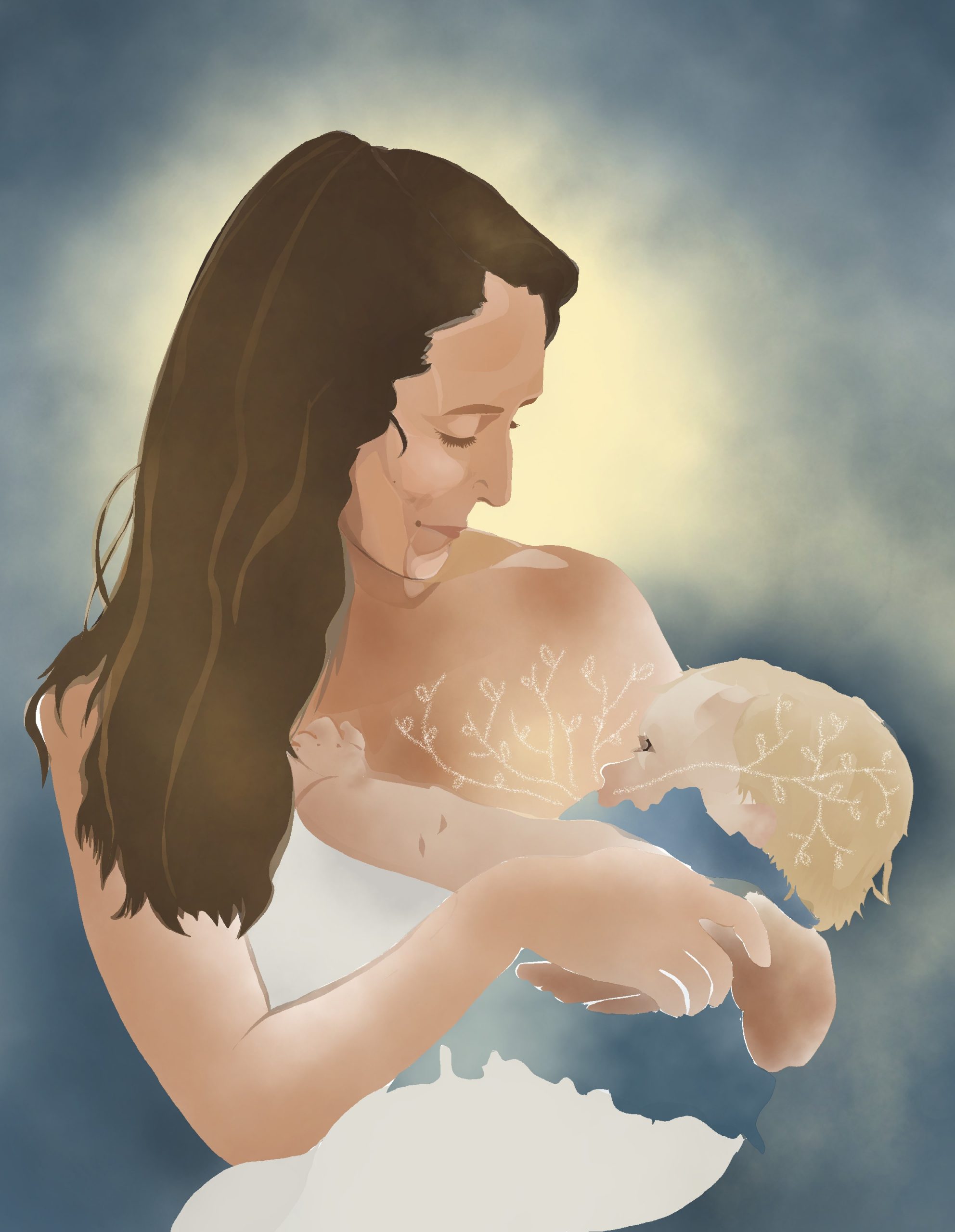 Portrait personnalisé au fil d’or — avec visages – Image 2